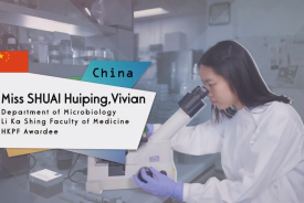 Hong Kong PhD Fellowship Awardee - Miss SHUAI Huiping (Department of Microbiology)