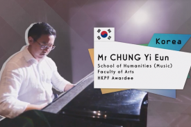 Hong Kong PhD Fellowship Awardee - Mr CHUNG Yi Eun (School of Humanities (Music))