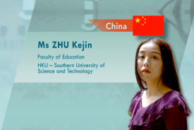 Outstanding PhD Student from HKU-SUSTech Programme - Ms ZHU Kejin (Faculty of Education)